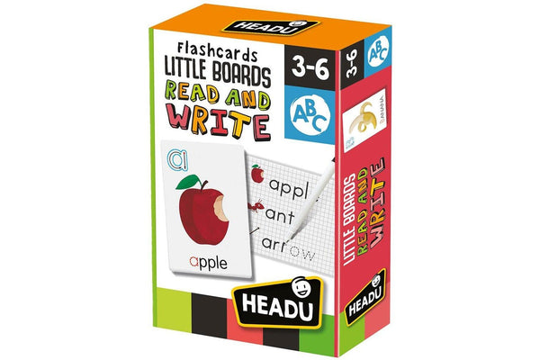 Headu Flashcards Little Boards Read & Write Kids Educational Activity Kit 3-6y