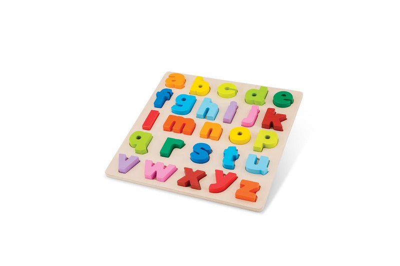 26pc New Classic Toys Wooden Lowercase Alphabet Puzzle Kids Educational Toy 2+