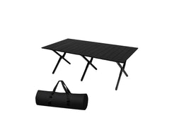 Levede Folding Camping Table Black