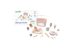 Tooky Toy Kids Childrens Wooden Afternoon Dessert And Tea Toy Play Set 3Y+