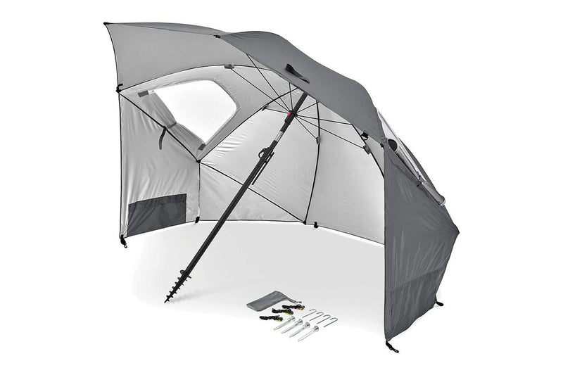 Sport-Brella 244cm Premiere Umbrella UPF 50+ Sun Weather Protection w Bag Grey