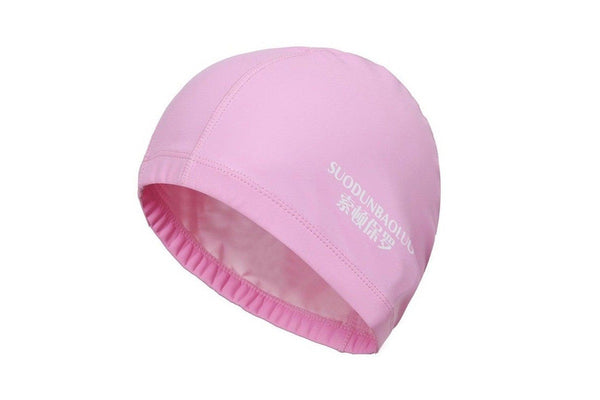 3Pcs Swimming Accessories Adults Men / Women High Elastic Waterproof Pu Fabric Protect Ears Long Hair Sports Pool Hat Cap Caps