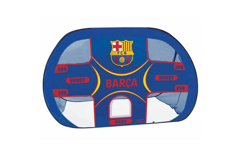 Barcelona FC Pop Up Football Goal (Navy Blue/White) (One Size)