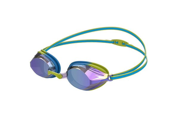 Speedo Childrens/Kids Vengeance Swimming Goggles (Blue/Acid Lime) (One Size)