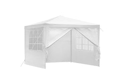 Instahut Gazebo 3x3m Marquee Wedding Party Tent Outdoor Camping Side Wall Canopy Window Panel White