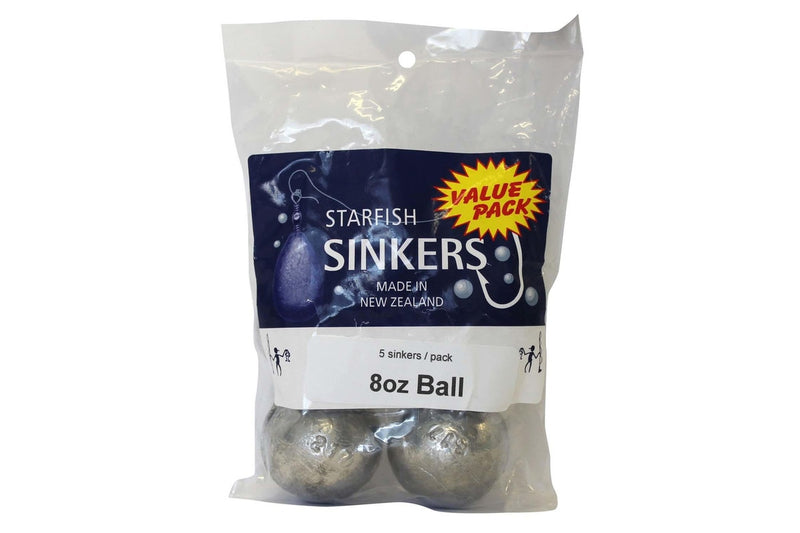 Starfish Ball Sinker Value Pack 8oz x 5