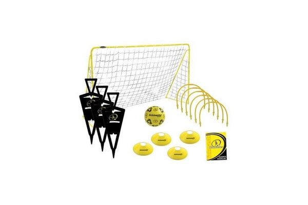 Kickmaster Football Goal Set (Yellow/Black) (One Size)