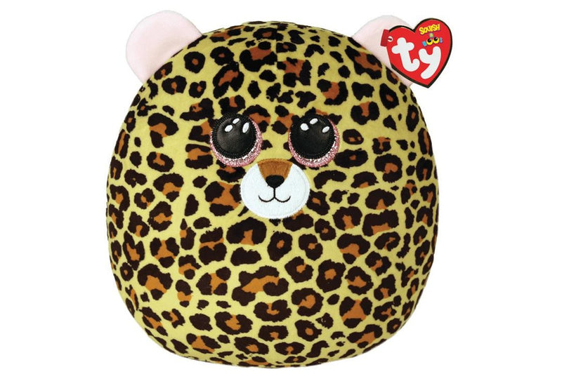 Ty Squishy Beanies: Livvie the Leopard - 14" Plush