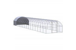 Outdoor Chicken Coop 3x16x2 m Galvanised Steel vidaXL