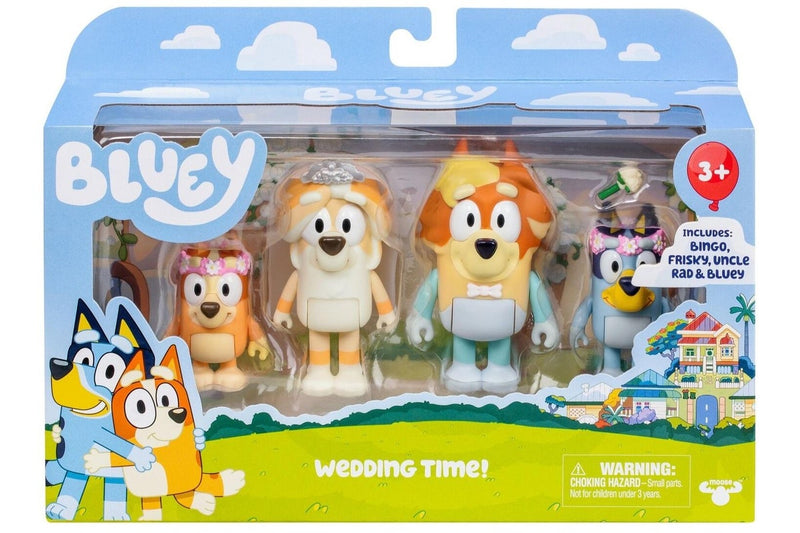 Bluey: Figure 4-Pack - Wedding Time!