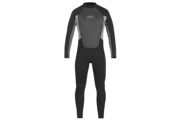 Urban Beach Mens Blacktip Monochrome Long-Sleeved Wetsuit (Black/Grey) (M)