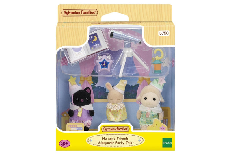 Sylvanian Families: Nursery Friends Sleepover Party Trio