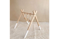 White Wooden Baby Gym Fitness Equipment