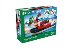 16pc Brio Cargo Harbour Set Kids Childrens Interactive Pretend Play Toy 3y+