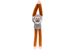 Keeleco: Grey/Brown Hanging Monkey - 15.5" Plush