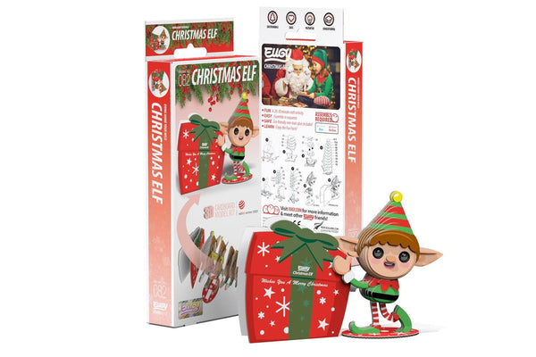 Eugy: Christmas Elf - 3D Cardboard Model