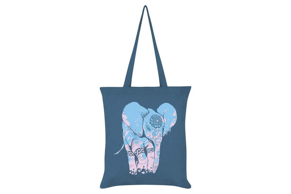 Unorthodox Collective Elephant Tote Bag (Airforce Blue) (One Size)