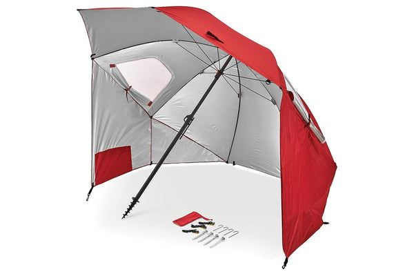 Sport-Brella 274cm Premiere XL Umbrella UPF 50+ Sun/Weather Protection w/Bag Red