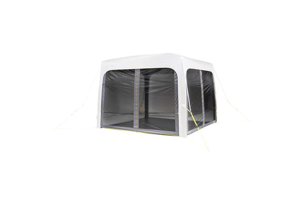 Quest 2-Mesh Wall Air Gazebo Kit w Carry Bag Outdoor Sun Shade White Black