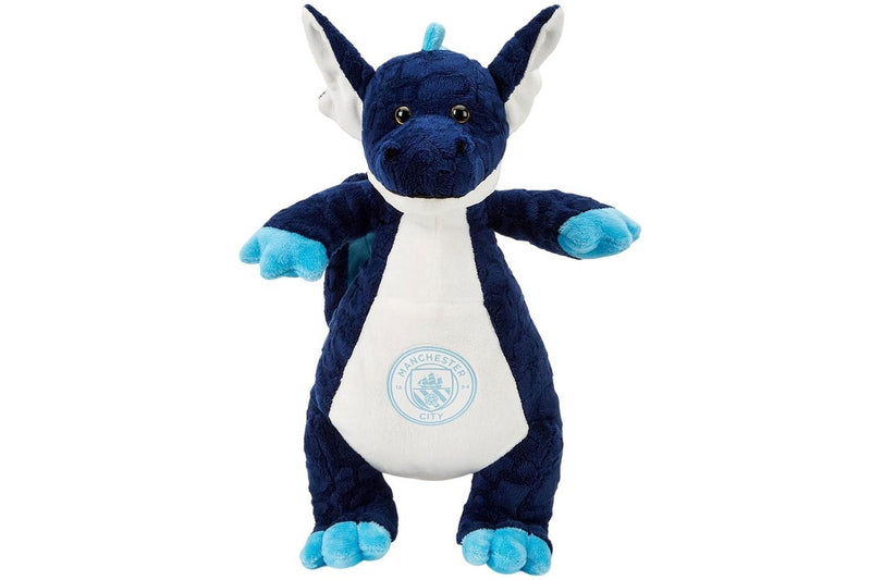 Manchester City FC Dragon Plush Toy (Navy/White) (One Size)