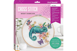 Craft Maker: Cross-stitch Kit - Bright Chameleon