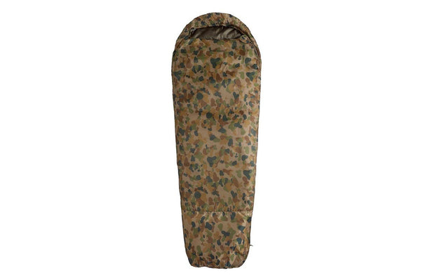 Caribee Deploy 1300 Auscam 220cm Sleeping Bag 0C Camouflage for Hiking Camping