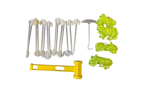 Ozstock Glow Tent Pegs Stakes Reflective Lines 25PCS Set Tent Accessory for Hiking Camping