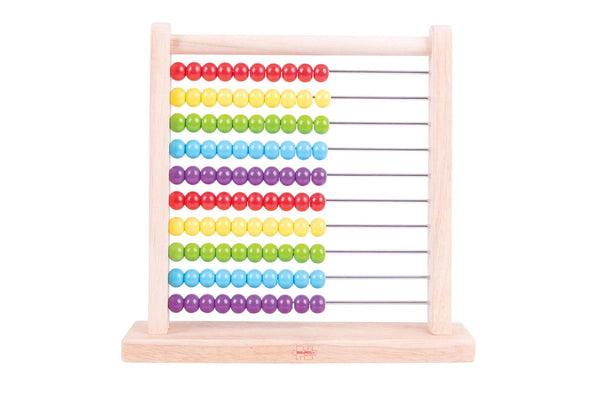 Bigjigs Toys Wooden Abacus Counting Kids Children Learning Educational Toy 18m+