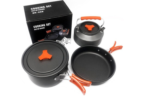 HYPERANGER Aluminum Outdoor Camping Cookware Set