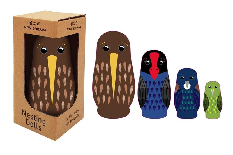 New Zealand: Nesting Doll Set - NZ Birds