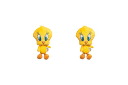 2x Looney Tunes Tweety Soft Plush Squeaking Dog Interactive Play Toy 20cm Yellow