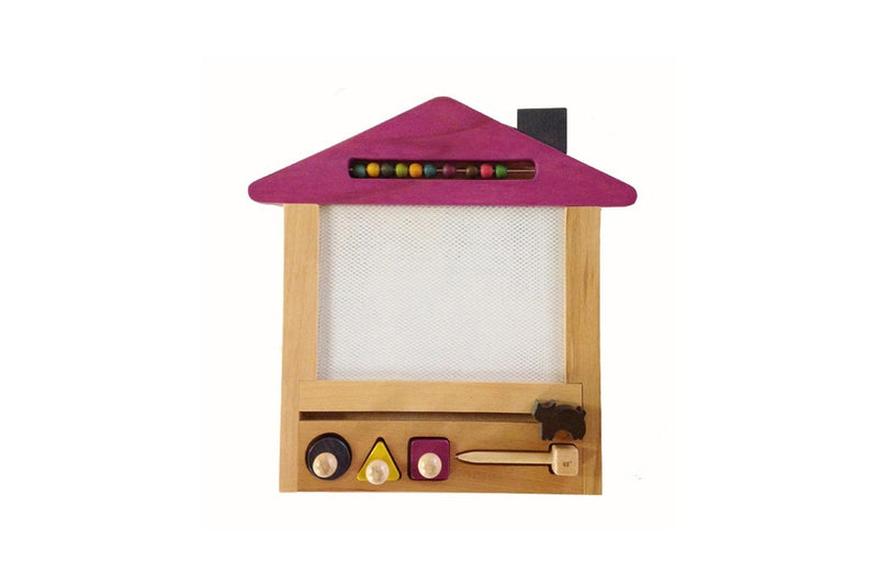 Kiko & gg Oekaki House Wooden Drawing Board w Pen Kids Children 3y+ Toy Cat