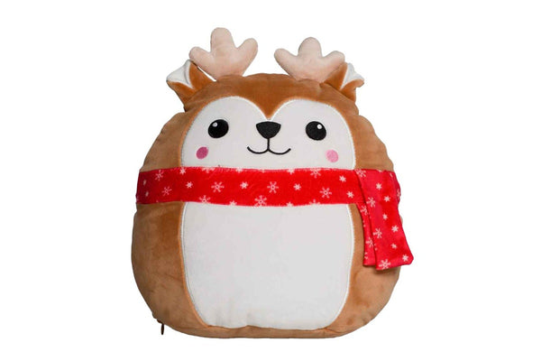 Mumbles Squidgy Deer Christmas Plush Toy (Mid Brown) (One Size)