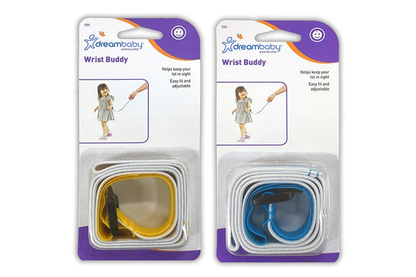 2x Dreambaby Wrist Buddy Baby Toddler Safety Walking Adjustable Strap Assorted