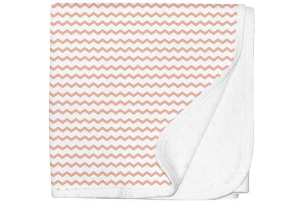 Silly Billyz: Jersey Swaddle Blanket - Pink Chevron