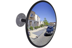 Convex Traffic Mirror Acrylic Black 30 cm Indoor vidaXL