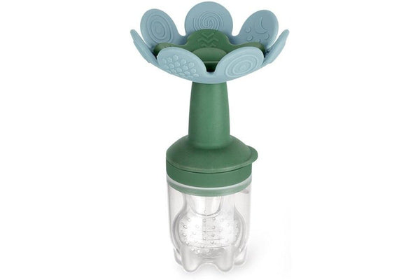 Haakaa: Flower Fresh Food Feeder & Cover Set - Sky Blue