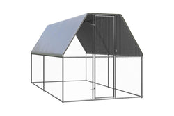 Outdoor Chicken Cage 2x4x2 m Galvanised Steel vidaXL