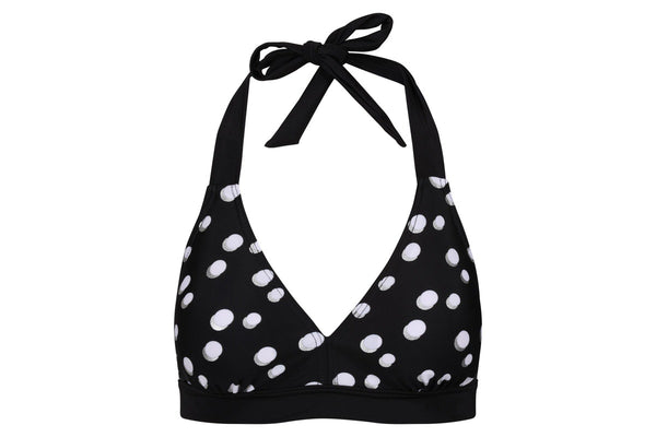 Regatta Womens/Ladies Flavia Polka Dot Bikini Top (Black/White) (14 UK)