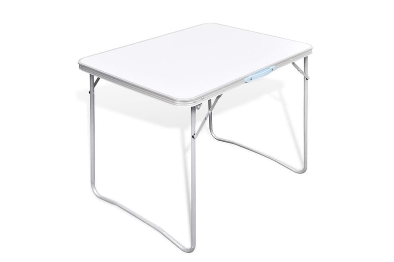 Foldable Camping Table with Metal Frame 80 x 60 cm vidaXL