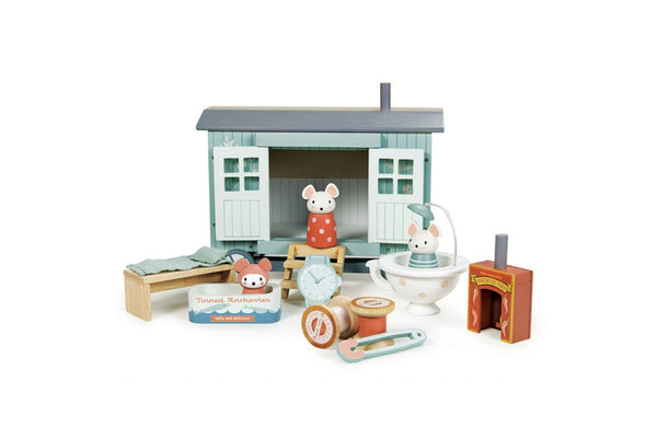 Tender Leaf Toys 27cm Secret Meadow Shepherd's Hut Wood Toy Set Kids Children 3+