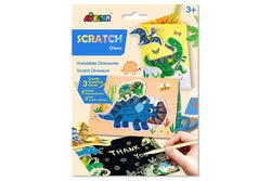 Avenir: Scratch Greeting Card Set - Dinos