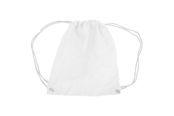 Westford Mill Cotton Gymsac Bag - 12 Litres (Pack of 2) (White) (One Size)