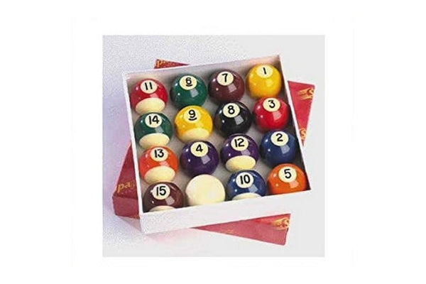 Carta Sport Stripes & Spots Pool Balls (Pack Of 16) (Multicoloured) (2in)