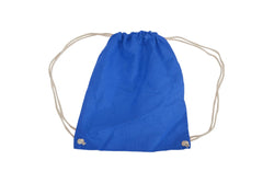 Westford Mill Cotton Gymsac Bag - 12 Litres (Pack of 2) (Bright Royal) (One Size)