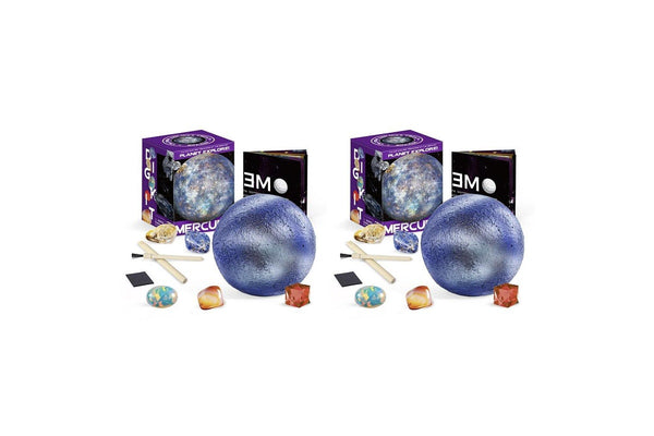 2PK Kaper Kidz Planet Xplore Mecury Dig Excavation Childrens Science Kit 6y+