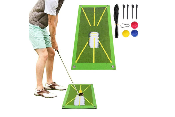 Golf Training Mat Set Golf Swing Detection Batting Hitting Mat Golf Training Aid