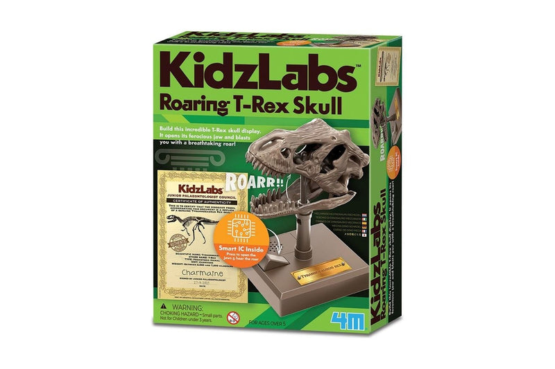 4M KidzLabs Roaring T-Rex Skull Educational Kids Toddler Fun Activity Toy 5y+