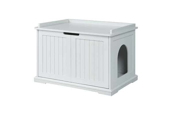 Cleo Cabinet, White Cat Litter