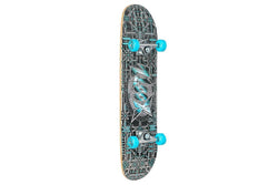 Xootz Industrial Skateboard (Black/White/Blue) (One Size)